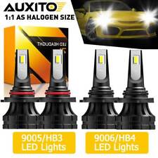 Kit combinado de faros LED AUXITO 9005+9006 bombillas de haz alto bajo 6000K súper brillantes 4* segunda mano  Embacar hacia Argentina