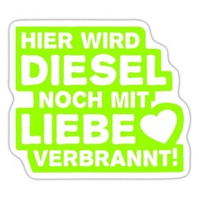 Diesel verbrannt aufkleber gebraucht kaufen  Leipzig