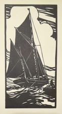 WILKINSON BRIXHAM TRAWLER PRINT Navio Barcos Barcos Barcos Xilogravura Impressão C1922 comprar usado  Enviando para Brazil