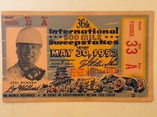 1952 indianapolis 500 for sale  West Palm Beach
