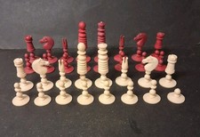 Antique bone chess for sale  HAILSHAM