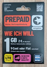 Congstar sim karte gebraucht kaufen  Schwarzenbruck