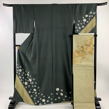 KIMONO Visit Kimono M 66cm mangas 64,5 polegadas Obi roupa tradicional japonesa comprar usado  Enviando para Brazil