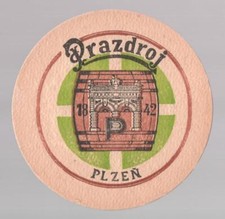 Uralter bierdeckel prazdroj gebraucht kaufen  Deutschland