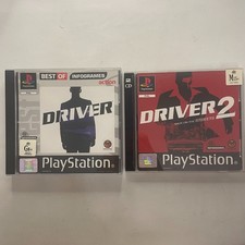 Driver 1 e 2 pacotes Sony Playstation 1 PS1 PSX PAL jogo completo etiqueta preta comprar usado  Enviando para Brazil