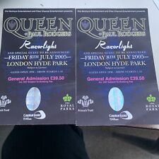 Queen concert tickets for sale  HERTFORD