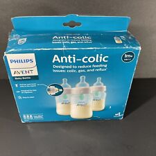 Usado, Mamadeiras Avent Philips anti-cólicas ventilação sem ar 9 oz sem BPA pacote com 3 NOVO! Aberto comprar usado  Enviando para Brazil