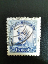 SELO USADO BRASIL 1929 RUY BARBOSA 5000 RUIS AZUL SG468B., usado comprar usado  Enviando para Brazil