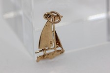 ** PINGENTE DE PULSEIRA VINTAGE DE OURO 14K COM CHARME DE BARCO 14 QUILATES comprar usado  Enviando para Brazil