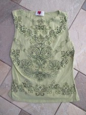 Blusa Feminina Vintage VENUS Embelezada Boho Elástica Sálvia Frisada ~ Grande, G, comprar usado  Enviando para Brazil