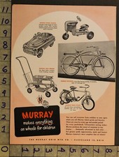 1954 PEDAL CARRO TRATOR BICICLETA CARRINHO DE BEBÊ MURRAY OHIO CLEVELAND BRINQUEDO AD TM50 comprar usado  Enviando para Brazil