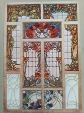 Art nouveau vitrail d'occasion  Dourges