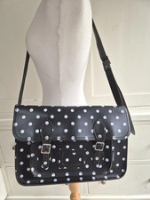 Zatchels black leather for sale  READING