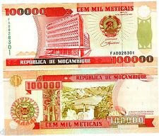 Mozambique billet 100000 d'occasion  France