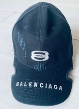 Usado, Boné de beisebol Balenciaga preto bordado logotipo tamanho ajustável comprar usado  Enviando para Brazil