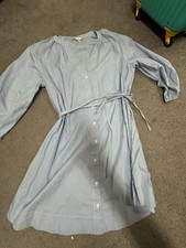 Vestido de manga comprida listrado azul A New Day tamanho G comprar usado  Enviando para Brazil