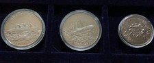3 X 5 dolarów Liberia Titanic, Królowa Maria 2004, Nowe monety Watykańskie 2005, używany na sprzedaż  Wysyłka do Poland