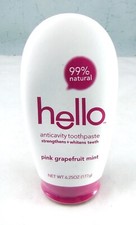 Creme dental Hello Products rosa toranja menta anticavidade 6,25 oz NOVO SEM ETIQUETAS LIDO, usado comprar usado  Enviando para Brazil