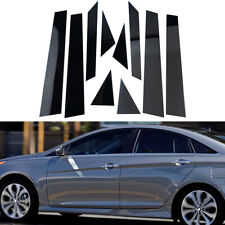 Tampa de porta postes de janela preta brilhante para Hyundai Sonata 2011-2014 comprar usado  Enviando para Brazil