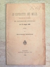 Giuseppe garibaldi superstiti usato  Borgosesia