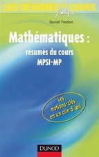 Mathematiques mpsi resumes d'occasion  France