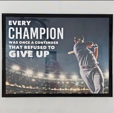Motivational quote baseball for sale  Auburn