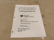 Ferris illustrated parts for sale  Jasper