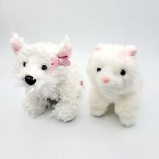 Pelúcia pequena Webkinz Lil' Kinz gato persa branco terrier cachorro pequeno sem código comprar usado  Enviando para Brazil
