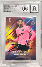 2021 Assinado Ronald Araujo Topps Jogo Bonito Barcelona Beckett BAS Auto 10 comprar usado  Enviando para Brazil