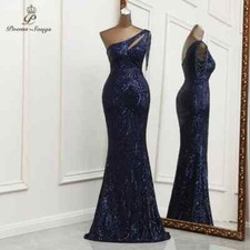 Vestido de noite sexy elegante um ombro roupão vestido de dama de honra roupão Vestidos, usado comprar usado  Enviando para Brazil