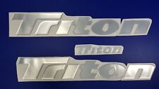 Triton Boat Emblems 26" cromado + Entrega GRÁTIS RÁPIDA DHLL Express - decalque elevado comprar usado  Enviando para Brazil