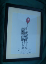 Inspired banksy spaceman for sale  SUNDERLAND