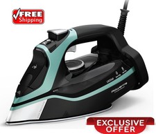 Roupas de ferro Rowenta Steam Force Pro placa de aço inoxidável 400 Microsteam, usado comprar usado  Enviando para Brazil