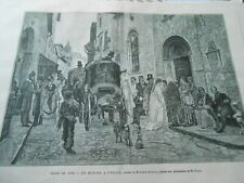 Gravure 1876 mariage d'occasion  La Verpillière