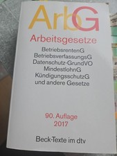 Arbeitsgesetze auflage 2017 gebraucht kaufen  Lippstadt