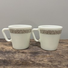 2 canecas de café vintage CORELLE PYREX CABO D 8 oz marrom floresta 1410 comprar usado  Enviando para Brazil