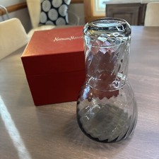 Garrafa de água de cabeceira vintage Neiman Marcus com vidro, decantador e caixa de presente comprar usado  Enviando para Brazil