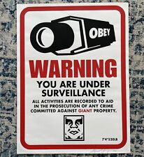 Shepard fairey warning for sale  Clinton