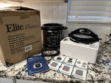 Panela de pressão elétrica ELITE BISTRO 4 QT preta EPC-485 comprar usado  Enviando para Brazil