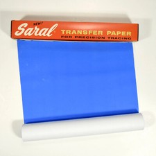 Papel de transferência Saral azul para rastreamento de precisão, 12 polegadas de largura x 7 1/2 pés de comprimento comprar usado  Enviando para Brazil