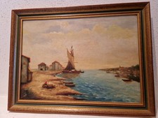 Peinture marine ancienne d'occasion  Saint-Loup-Géanges