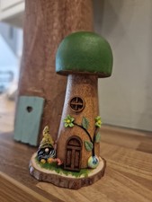 Wooden mushroom ornament for sale  STEVENAGE