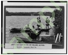 Seminole indians canoeing for sale  USA