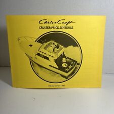 1980 THE CHRIS CRAFT CRUISER CRONOGRAMA DE PREÇOS - Raro Original - Folheto de catálogo comprar usado  Enviando para Brazil