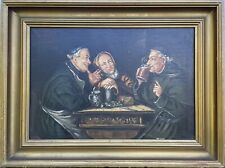 Pintura a óleo gênero pintura monges em taverna convento Andechs Erling Bräustübl comprar usado  Enviando para Brazil