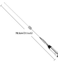 Antena de aço inoxidável banda dupla HYS VHF/UHF 31 polegadas - 200W móvel de alta potência  comprar usado  Enviando para Brazil