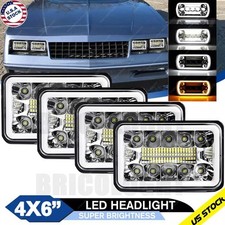 4 peças para Chevrolet Monte Carlo SS 1980-1988 4x6" faróis de LED DRL Hi/Lo feixe A comprar usado  Enviando para Brazil