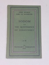 Earl rochester sodom for sale  GLASGOW