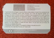Biglietto parcheggio auto usato  Poggibonsi
