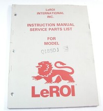 Leroi q185dj rotary for sale  Clayton
